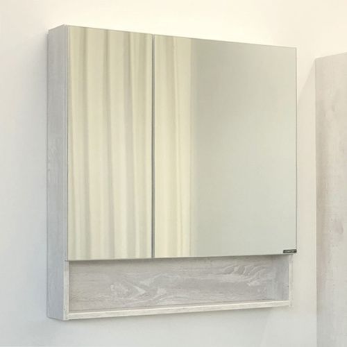 Зеркало-шкаф Comforty Никосия 00004138838CF 80х80 подвесной цвет бежевый