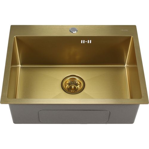 Кухонная мойка Melana ProfLine D6045HG золото 60х45 цвет золото поверхность матовая