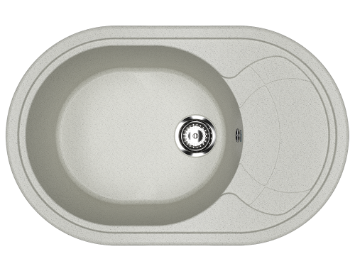 Кухонная мойка Ulgran Classic U-610-310 80х50 цвет серый