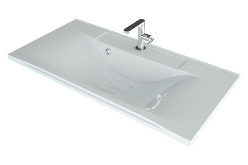 Раковина из искусственного камня Uperwood Elen 291120425 90х40 полувстраиваемая цвет белый