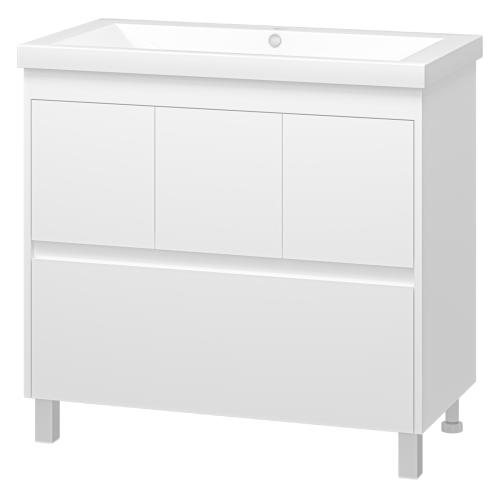 Тумба под раковину Misty Алиса Э-Али01090-0112Я 90х50 напольная цвет белый