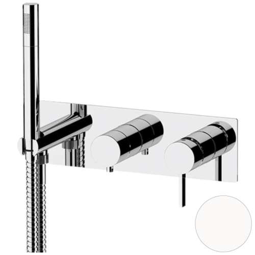 Смеситель для душа Remer Metrica MC97D3BO встраиваемый в стену белый