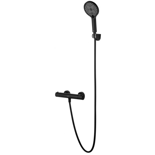 Смеситель для душа Wonzon & Woghand Inn WW-B2065-A-MB настенный черный с термостатом