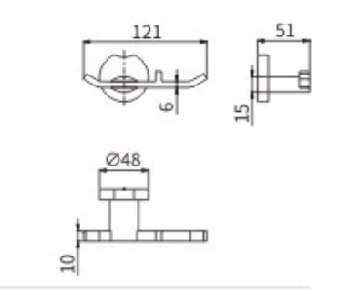 Крючок CeramaLux Loft 53901 B - фото 2