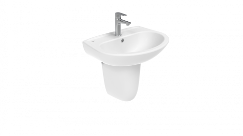 Раковина из сантехнического фарфора Creavit Sedef SD060-00CB00E-0000 60х50 подвесная цвет белый