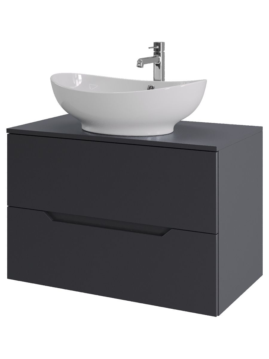 Тумба с раковиной Orange Line Li-80TugMDF+B08-585W 80х50