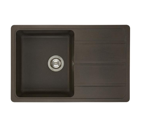 Кухонная мойка Aquaton Аманда 1A712832AD280 80х50 цвет коричневый