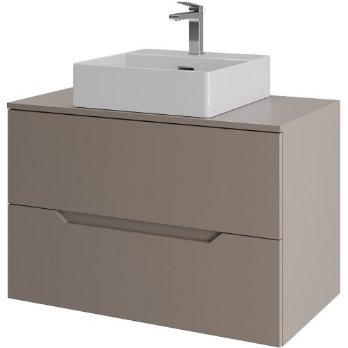 Тумба с раковиной Orange Line Li-80TuLMDF+B04-405W 80х50 цвет бежевый