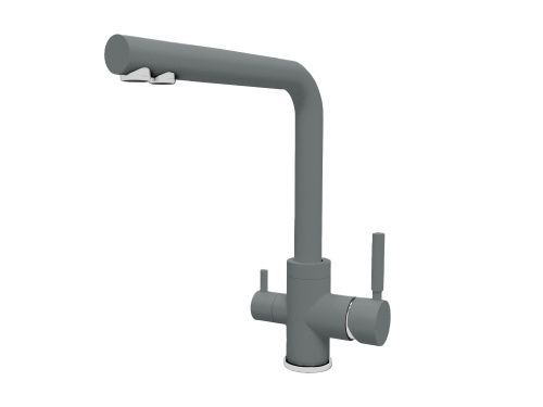 Смеситель для кухни Dr.Gans Акцент 339.06H.2123.410 на мойку серый