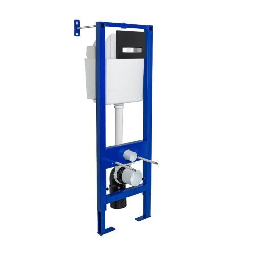 Комплект сантехническая инсталляция с клавишей смыва Berges АТОМ Line 040342