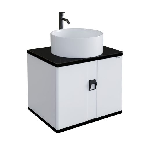 Тумба под раковину Grossman Норма 106016 60х50 подвесная цвет белый