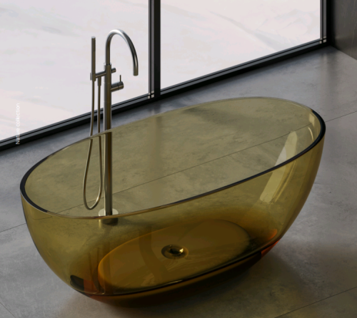 Ванна из полиэфирной смолы Dea Design Nature DD8628 1650 R9 165х80 отдельностоящая овальная