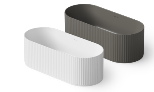 Ванна из искусственного камня Dea Design Stripes DD8803 1700 18 170х70 отдельностоящая овальная