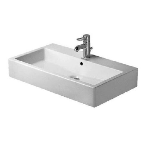 Раковина керамическая Duravit Vero 454800027 80х50 подвесная цвет белый 1 отверстие под смеситель