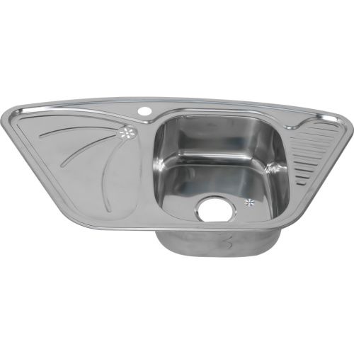 Кухонная мойка Melana 222 A t (*7) 95х50 цвет хром поверхность полированная