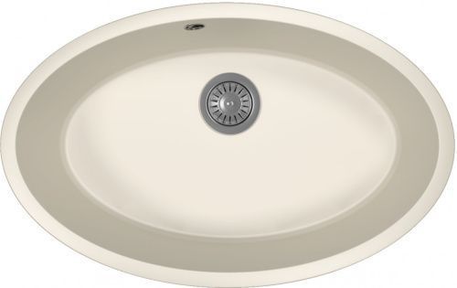Кухонная мойка Florentina Вега Овал 22.430.E0650.201 70х45 цвет белый поверхность матовая