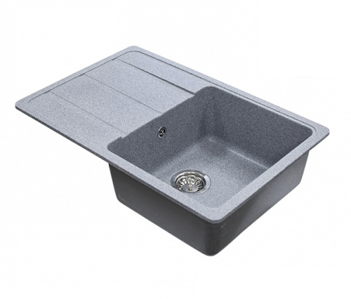 Кухонная мойка Aquaton Аманда 1A712832AD230 80х50 цвет серый поверхность матовая