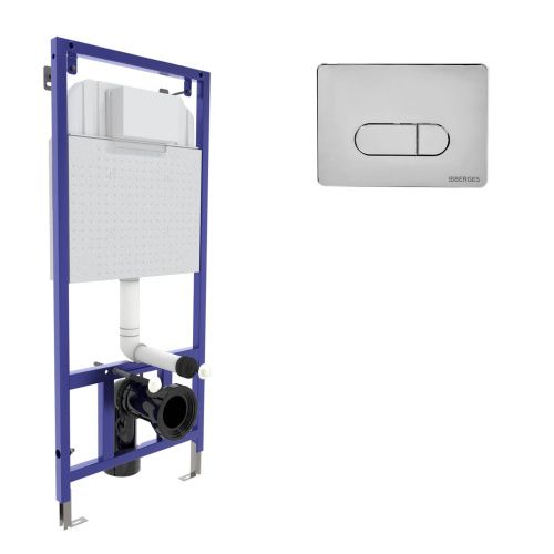 Комплект сантехническая инсталляция с клавишей смыва Berges NOVUM 040233