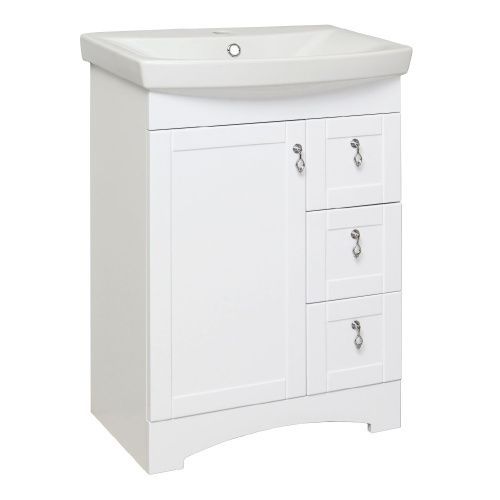 Тумба под раковину Runo МЕРИДА 00-00000823 60х30 напольная цвет белый