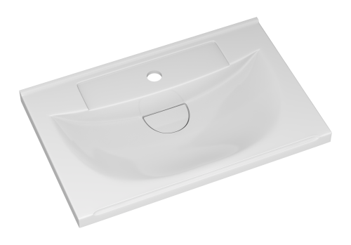 Раковина мебельная из искусственного камня Misty EVVA 60 Р-Евв14060-Д 60х40 накладная цвет белый