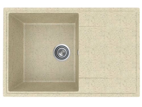 Кухонная мойка Uperwood ECON UPD-507 4010202109 75х50 цвет бежевый поверхность матовая