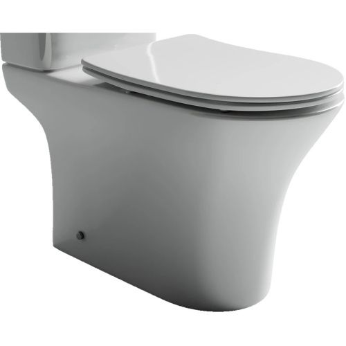 Чаша унитаза напольная Ceramica Nova FORTUNA CN9001-B цвет белый без бачка с сиденьем микролифт безободковая смыв торнадо