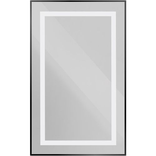 Зеркало с подсветкой BelBagno Kraft SPC-KRAFT-500-800-SENS-NERO 50х80 подвесное