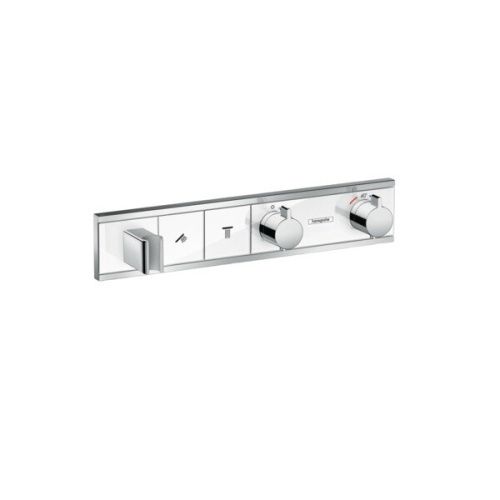 Смеситель Hansgrohe RainSelect 15355400 встраиваемый в стену белый/хром с термостатом
