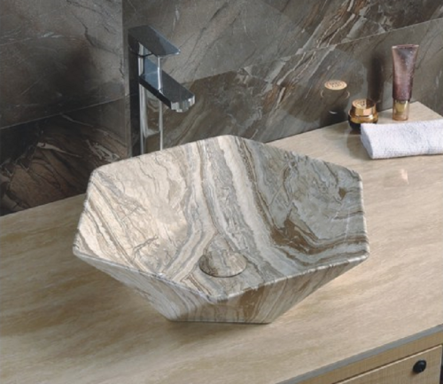 Раковина из сантехнического фаянса CeramaLux 607B 50х40 накладная цвет многоцветный без отверстий под смеситель