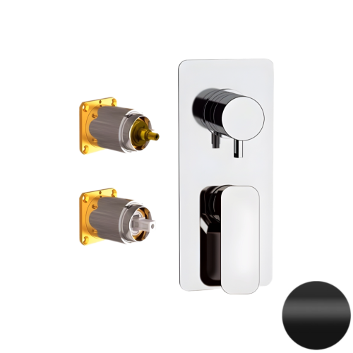 Смеситель для душа Daniel Tiara TA612D2KB15 встраиваемый в стену черный