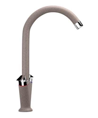 Смеситель для кухни Ulgran Classic U-011-302 на мойку бежевый