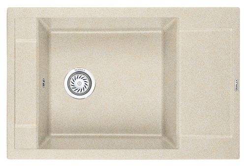 Кухонная мойка Granula 7806, ПИРИТ 80х50 цвет бежевый поверхность матовая