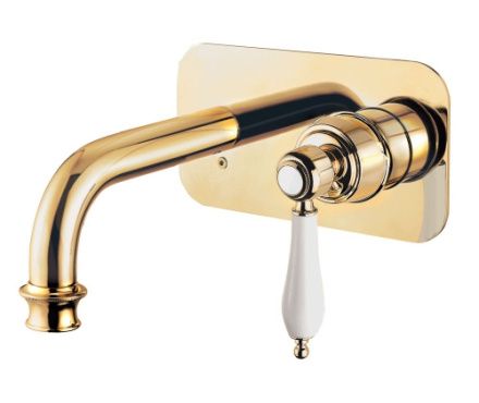 Смеситель для раковины Cezares APHRODITE APHRODITE-BLSM2-03/24-Bi встраиваемый в стену золото