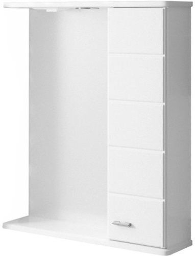 Зеркало-шкаф СанТа Омега 107004 60х80 подвесной цвет коричневый