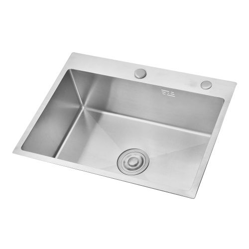 Кухонная мойка Azario SABRINA AZS6050S 60х50 цвет серебро поверхность полированная