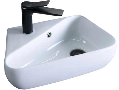 Раковина керамическая Gid Suspendido 61107R 50х30 подвесная цвет белый 1 отверстие под смеситель