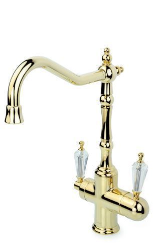 Смеситель для кухни Boheme Kitchen 112-SW на мойку золото