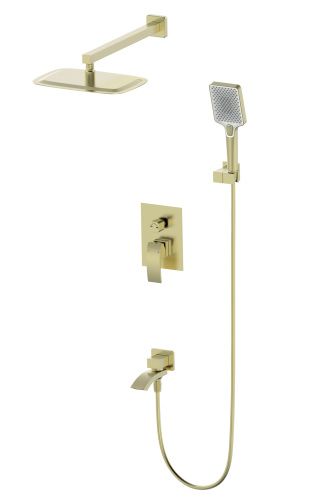 Душевая система Wonzon & Woghand Fit WW-88939009A-BG встраиваемая в стену цвет золото