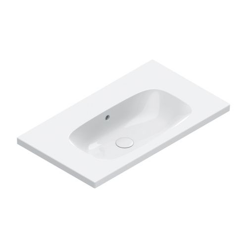 Раковина керамическая Catalano Alvea 620810001 80 см подвесная цвет белый без отверстий под смеситель