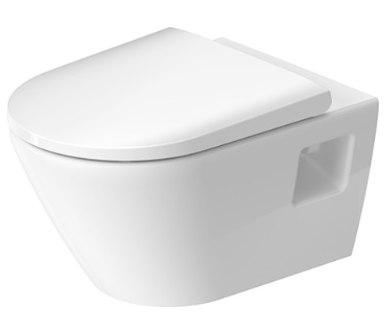 Унитаз подвесной Duravit D-Neo 45780900A1 белый с сиденьем микролифт безободковый каскадный смыв