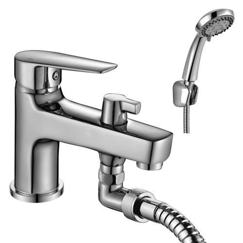 Смеситель Rossinka S S35-38 на борт ванны хром