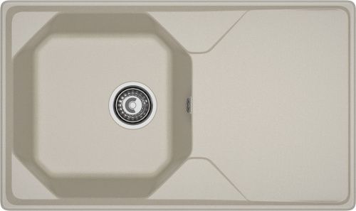 Кухонная мойка Granfest Unique U-840L топаз 85х50 цвет серый поверхность матовая