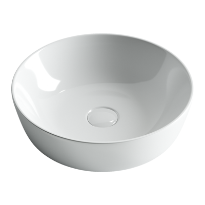 Раковина из сантехнического фарфора Ceramica Nova ELEMENT CN6013 40х40 накладная цвет белый без отверстий под смеситель