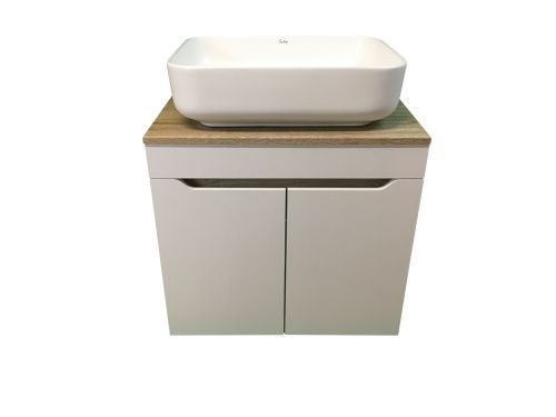 Тумба с раковиной Sintesi STL.W7023_SIN-LVB-APP-409WM 60х60 подвесная цвет коричневый