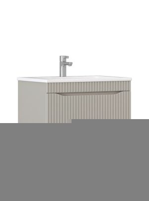 Тумба под раковину Velvex Alba 309 тирамису 70х40 подвесная цвет серый