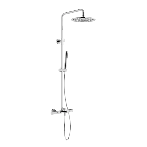 Душевая стойка Sancos Etna SC9008CH настенная цвет хром с термостатом