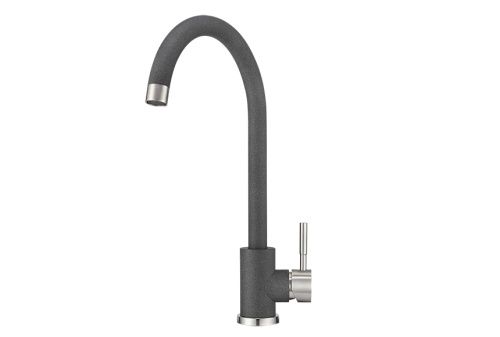 Смеситель для кухни Granula ST-4031, ГРАФИТ на мойку серый