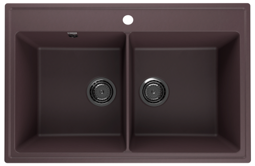 Кухонная мойка Ulgran Quartz Ruma 780-06 80х50 цвет коричневый