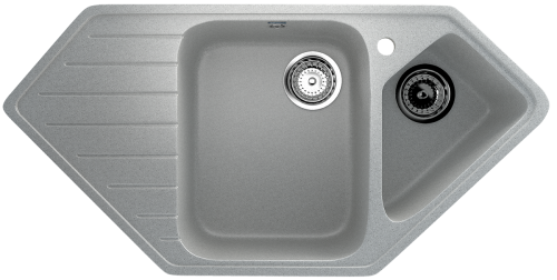 Кухонная мойка Ulgran Classic U-409-310 95х50 цвет серый