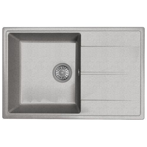Кухонная мойка Dr.Gans Оливия 740 К 25.155.D0740.409 75х50 цвет серый поверхность матовая